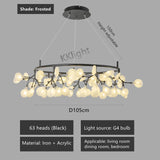 New Nordic Modern Firefly Chandelier Light Living Room Led Lamp Round Pendant Lamp Decor Ceiling Chandelies Hanging Lighting