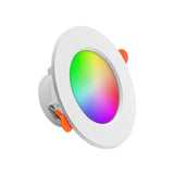 10W Smart RGB+CCT LED Recessed Downlight (Tuya Bluetooth Mesh App) - Dimmable Color-Changing & Tunable White Ceiling Spotlight for Kitchen & Corridor