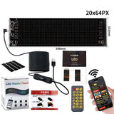 Programmable RGB LED Car Sign - Bluetooth App Scrolling Advertising Display
