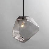 Simple Stone Glass Pendant Light Colorful Indoor G4 LED Lamp The Restaurant Dining Room Bar Cafe Shop Lighting Fixture AC110-265