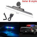 Strobe Police Lights LED Warning Lamp Solar RGB Car Anti Collision Lights Parking Signal Lamp Flasher Emergency Warning Lighting