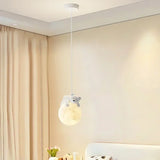 Nordic Little Bear LED Pendant Light - Minimalist Kids Chandelier Hanging Lamp