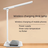 LED desk lamp eye protection desk student writing reading lamp smartphone wireless charging bedside lamp