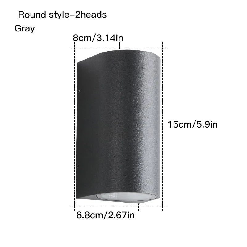 Waterproof indoor outdoor Led wall lights 3W/6W LED Aluminum Wall Lamp Garden Lights Modern wall lights Porch Light Wall