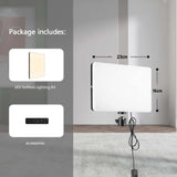 Photo Studio LED 2700k-5700k Video Fill Lamp Light Panel Photography Lighting With Tripod Stand Long Arm EU Plug For Live Stream