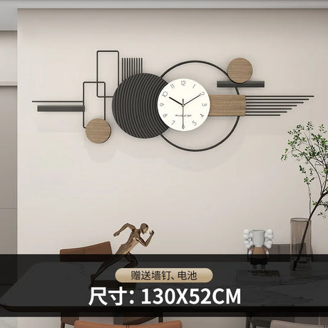 Art Mural Wall Clocks Luxury Living Room Interior Aesthetic Big Size Wall Watch Minimalist Creative Relog De Pared Home Decors