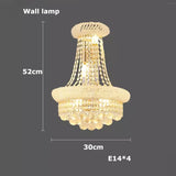 Hanging Lamps Lustre Suspension Luminaire Lampen For Living Room Luxury Round K9 Crystal Gold 2025 Ceiling Chandelier Lighting