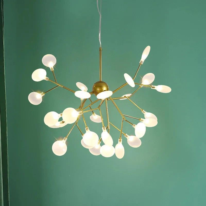 Modern Nordic Firefly Led Ceiling Chandelier Pendant Lamp G4 Led Lights Home Baby Room Bedroom Living Room Decoration Lustre