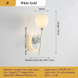 Creative Cartoon Balloon Wall Lamp - Pink & White Princess Room LED Light