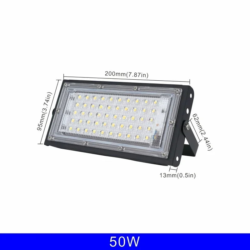 Led Flood Light 50W 100W 150W 200W 1/2/3PCS 110V 220V Outdoor Floodlight IP65 Waterproof Wall Lamp Reflector Led Street Light