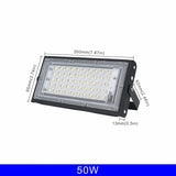 Led Flood Light 50W 100W 150W 200W 1/2/3PCS 110V 220V Outdoor Floodlight IP65 Waterproof Wall Lamp Reflector Led Street Light