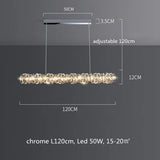 Modern Luxury K9 Crystal Led Dimmable Pendant Lights Living Dining  Room Ring Hanging Lamp Lustre Led Suspend Lamp Decor Fixture