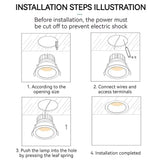 7W COB Downlight Anti-glare Indoor Lighting Multi-functional Home Lighting Multi-scene Use