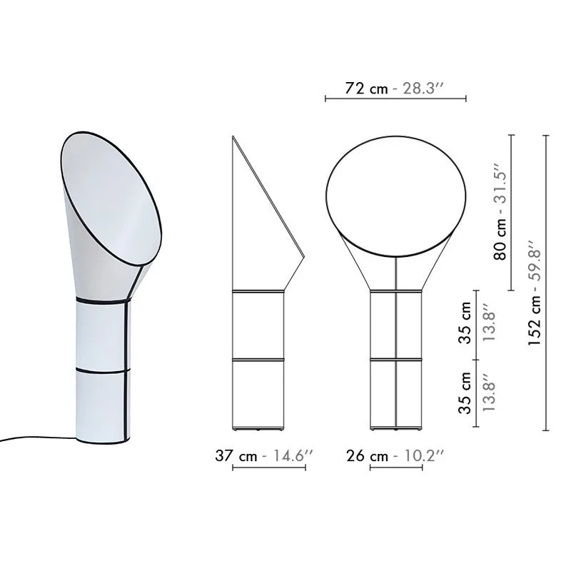 Modern horn standing floor lamp Wabi sabi led Table lamp for Minimalist   bedroom Hotel Living room Luxury designer floor light