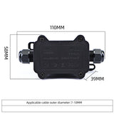 IP68 Waterproof Submersible Junction Box - Weatherproof Outdoor Cable Connector & Electrical Box for Underwater & Garden Use