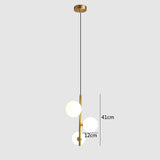 Nordic Glass ball LED Pendant lights Brass Black Bedroom Hanging Lamp Modern Living room Dining Decor Lights Fixture