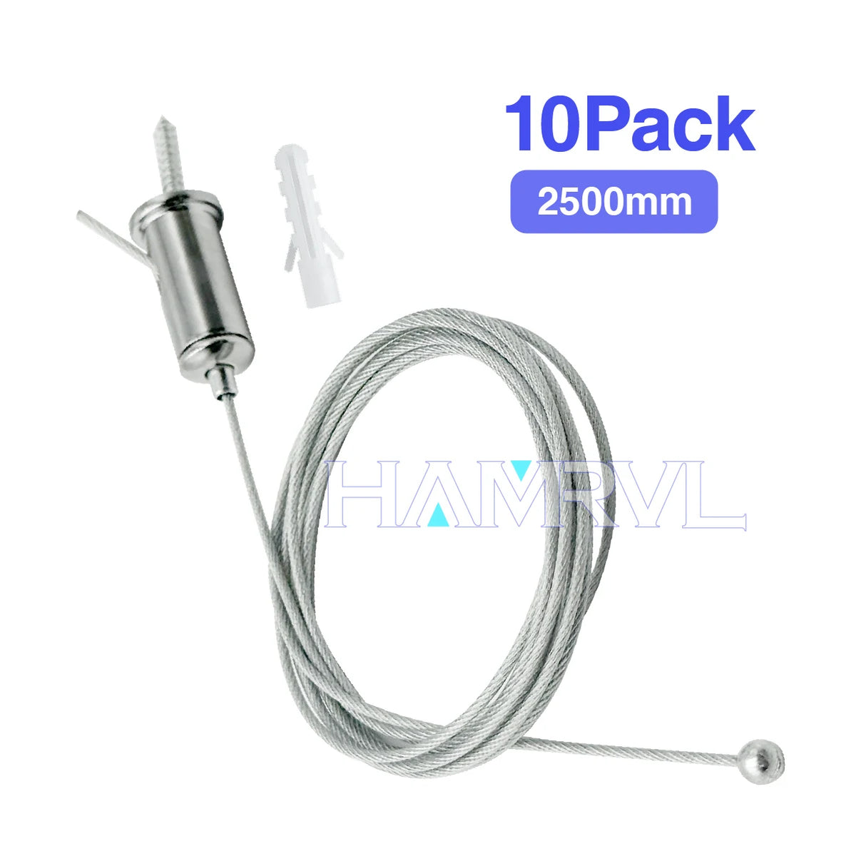 DIY Hexagon Garage LED Tube Accessories & Connector Set (110-240V) - Suspension Wire Cable Kit for Honeycomb Workshop & Barber Shop Lighting