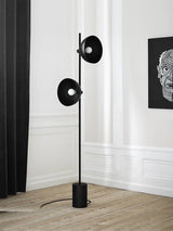 Nordic  light luxury  black metal floor lamp modern minimalist Nordic hotel guest room living room standing lamp