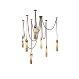 Marble Design Gold Chrome Dimmable LED Hanging Lamps 2026 Chandelier Suspension Luminaire Lampen For Dinning Room