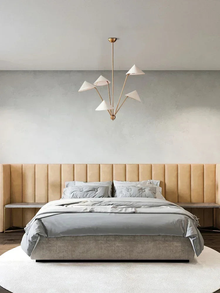 Wabi Sabi Ceiling Pendant Lamp Japan Cloth Hanging Chandelier Living Room Homestay LED Light Kitchen Island Lustre Room Decor