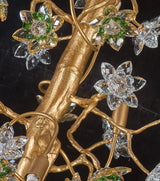 Solid Brass Branch Crystal Chandelier - Creative Tree Art Lighting For Living Room Dining Room & Bedroom