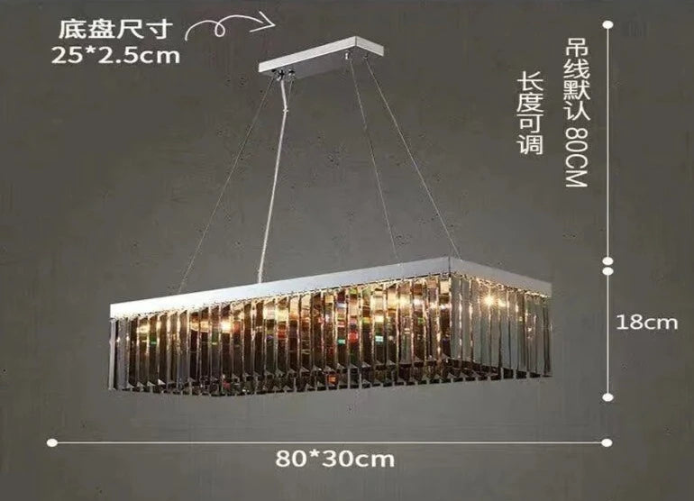 New Luminaires Modern Light Luxury Crystal Light Ceiling Living Room Atmosphere Simple Bedroom Restaurant Circular Fashion