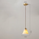White Ceramic Brass Pendant Lights Fixtures Restaurant Bedroom Bedside Nordic Japanese Style Hanging Lamp LED Hanglampen