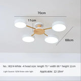 Nordic Creative Macaron Log LED Ceiling Light Bedroom Living Room Chandelie Modern Villa Restaurant Interior Lighting Decoration