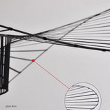 Nordic Modern Designer Artistic Creativity Straw Hat LED Chandelier Retro Bedroom Dining Room Exhibits High-end House Decoration