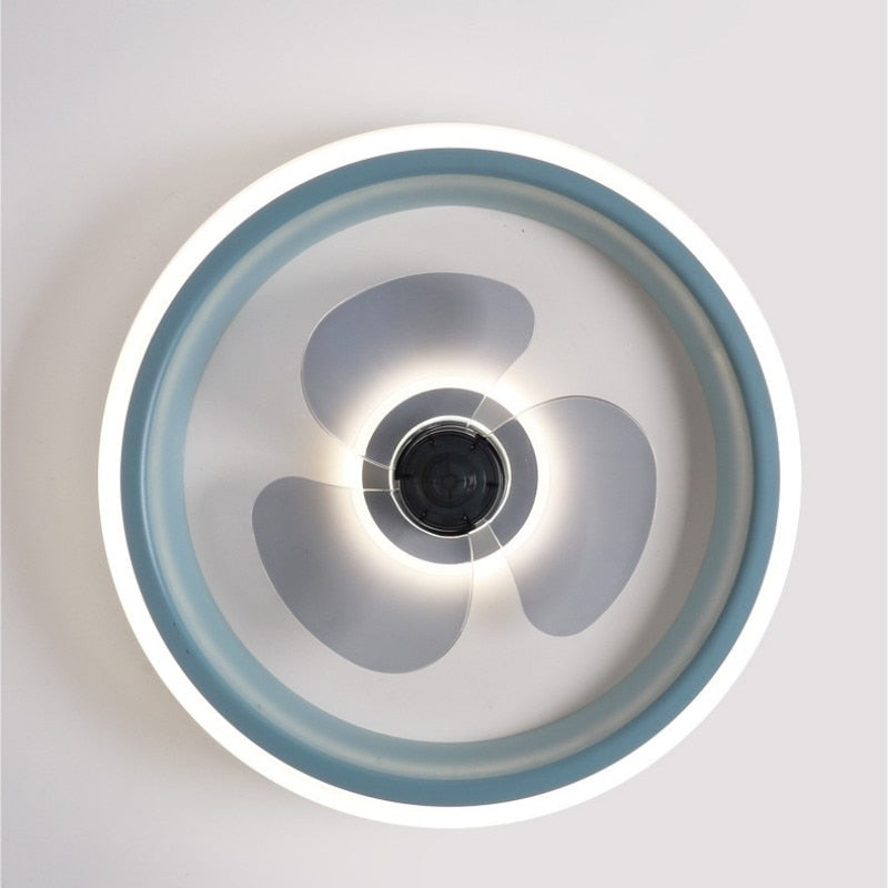 Ceiling Fan With Light And Remote Control Fanstira LED Lamp Small Decorative Fans Cooler Decoration For Bedroom Home Appliance