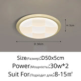 2025 Modern Led Living Room Ceiling Lamps Simple Cream Style Ceiling Lights Atmospheric Home Indoor Lighting Whole House Fixture