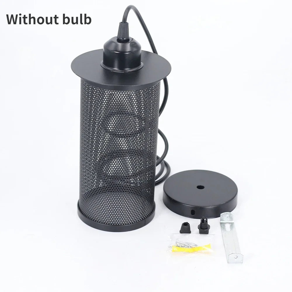 American industrial style decorative aisle staircase porch lighting loft retro creative bar barbed wire chandelier lighting