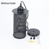 American industrial style decorative aisle staircase porch lighting loft retro creative bar barbed wire chandelier lighting