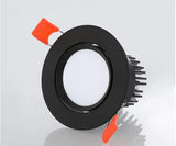 Tricolor Changeable Anti Glare Recessed LED Downlights 5W 7W 9W 12W 15W 20W COB Ceiling Lamp Spot Lights AC90-265V +Led Drive