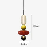 LED Pendant Light Restaurant Candy Glass LED Chandelier Luxury Stair Villa Master Bedroom Ceiling Lamps Home Decor Lamp Designer