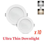 10pcs/Lot LED Downlight 5W 7W 9W 12W 20W 220V Recessed Ceiling Lamp Round LED Panel Lights Spotlight Bathroom Kitchen Lighting