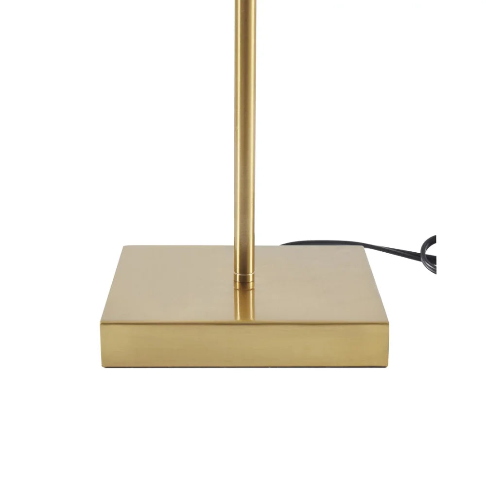 Lighting & Light Fixtures Lamps Table Lamps Home Decor Collection Brass Table Lamp with Pleated Shade, 21"H