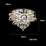 High-end Luxury LED Chandelier Living Room Restaurant Bedroom Hotel Villa Remote Control Crystal Pendant Lamp Home Decor Light