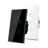 WiFi Smart Touch Light Switch (No Neutral Required) - RF433 Remote Wall Switch
