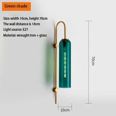 Modern Designer Glass LED Wall Lamp Bedroom Bedside Living Room Restaurant Staircase Bar Indoor Lighting Decors Light Fixtures