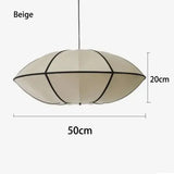 Vintage Danish Cloth Pendant Light - Rustic Fabric E27 Ceiling Hanging Lamp Fixture for Living Room, Dining Room & Bedroom