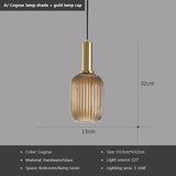 Nordic Retro restaurant colorful Glass pendant lights Creative living room Lamp Simple bedside lamp LED E27 light