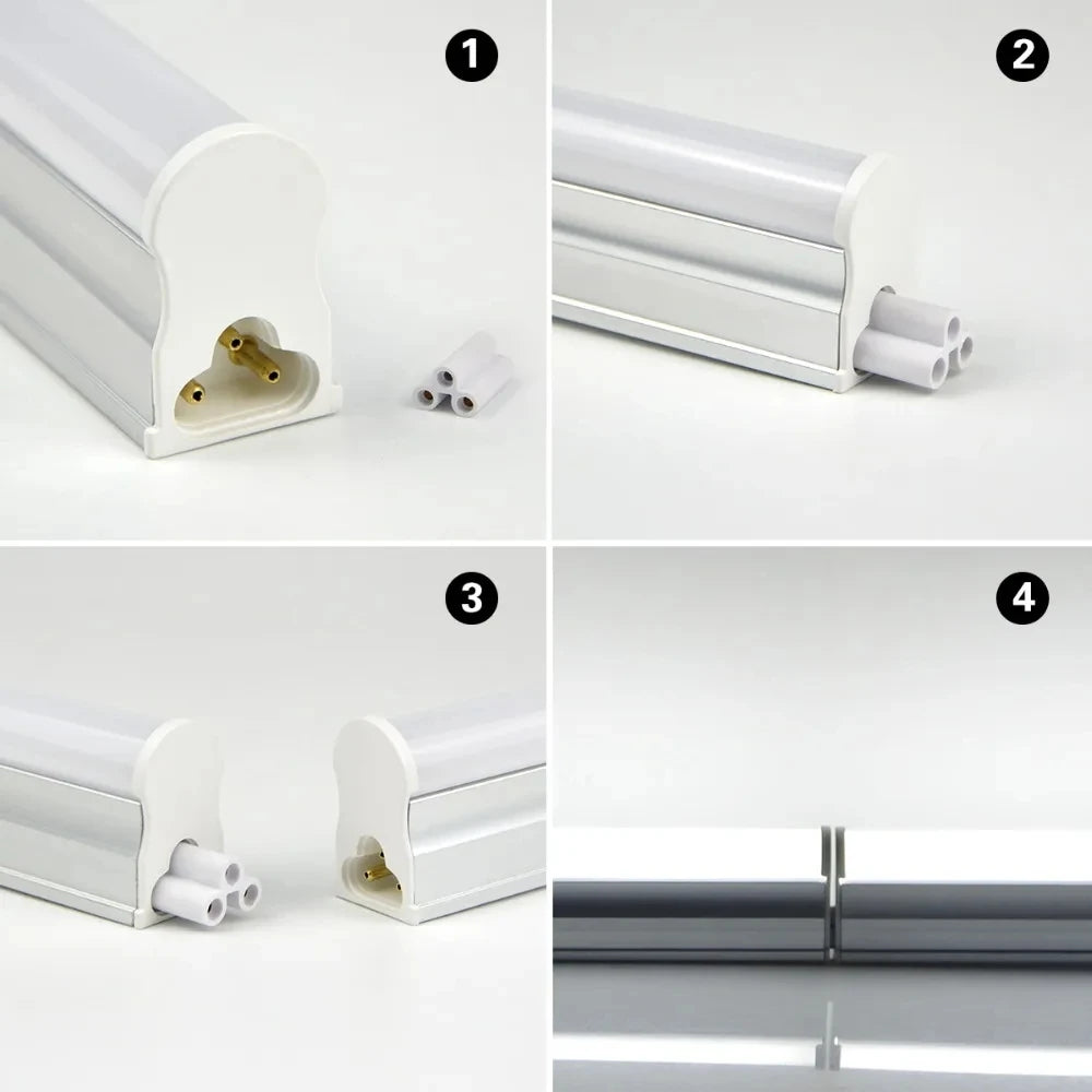 T5 T8 Fluorescent Lamp LED Lamp 30cm 60cm 6W 10W Cold White Light 110V 220V LED Lamp Integration, Kitchen Lighting