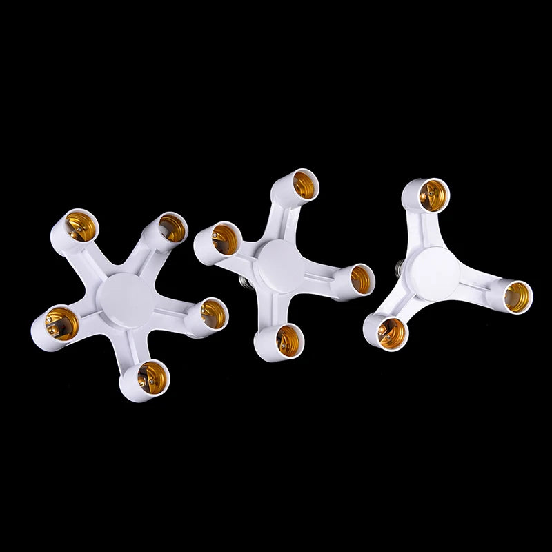 3/4/5 In 1 E27 Bulb Adapter Splitter Pendant Lamp Holder Screw Lighting Fixture