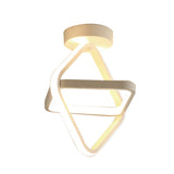 Small Modern LED Ceiling Light 2 Rings Creative Design Ceiling Lamp Indoor Lighting Fixtures Hallway Balcony Aisle Office Lustre