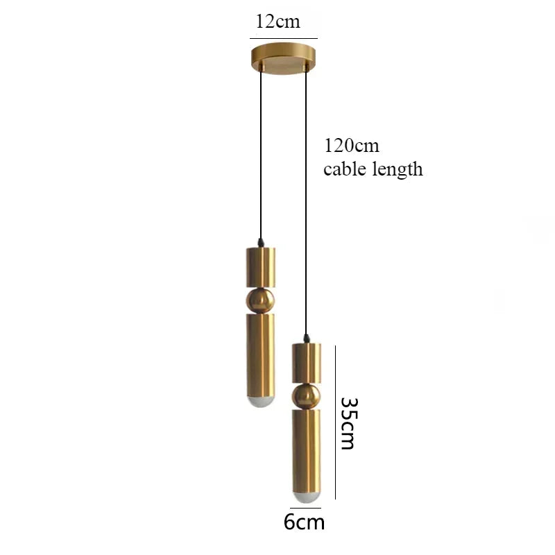 Modern Led Chandelier Spotlight Pendant Lights Bedside Bedroom Reading Light Home Decor Pendant Lamp For Dining Room Kitchen Bar
