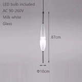 Wonder Glass Night Flow Bespoke Glass pendant light teardrop-shaped Blue pendant light art deco Italian Replica designer Lamp
