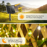 2/5/10M Ivy String Lights 20/50/100 LEDs Solar Fairy Lamp 8 Modes Hanging String Light for Garden Wedding Party Christmas Decor