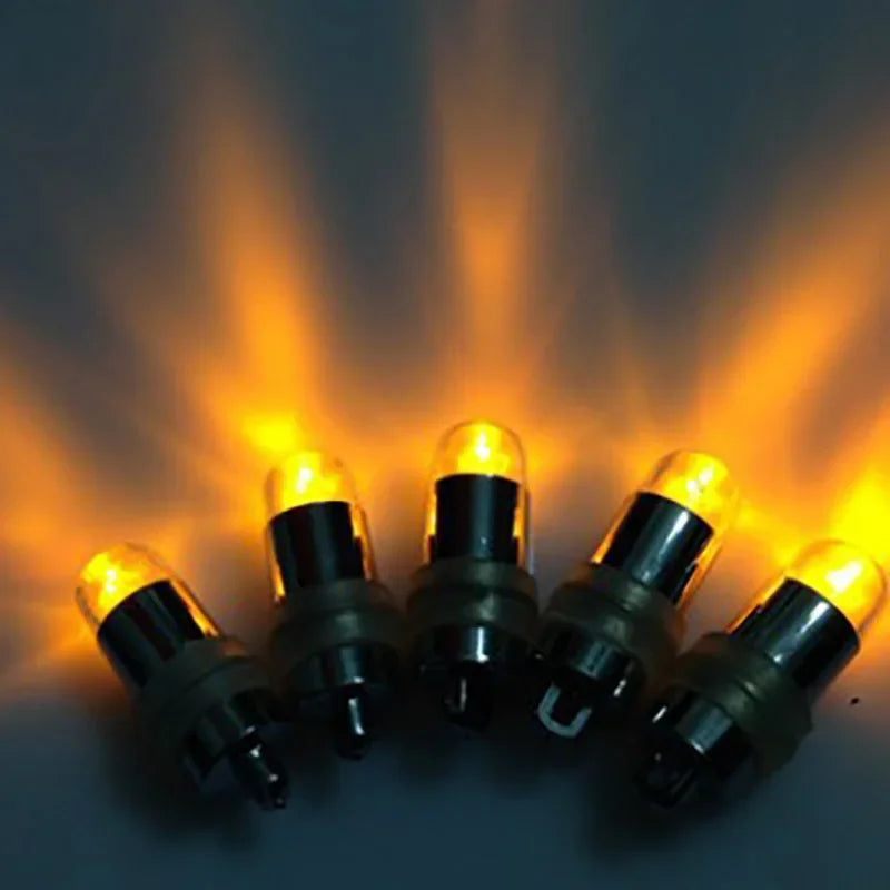 10-50PCS Non-Blinking Mini LED Balloon Lights - Waterproof Submersible Party Lamps