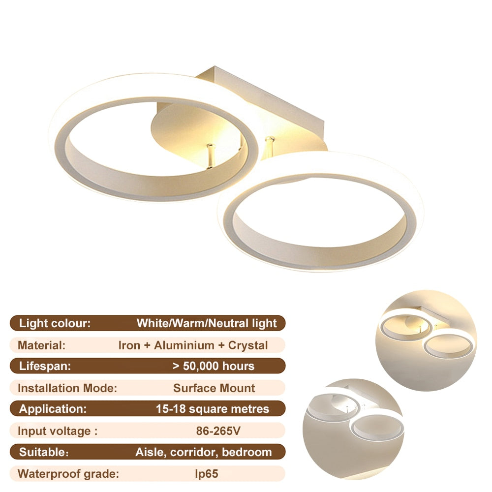 Nordic Modern LED Ceiling Lights Surface Mount Pendant Chandelier Living Room Bedroom Indoor Kitchen Dining Lighting Lamp